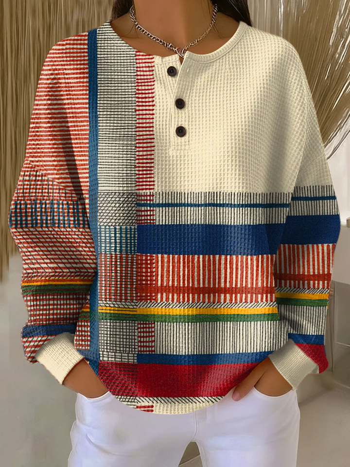Pull Femme en Tricot Waffle