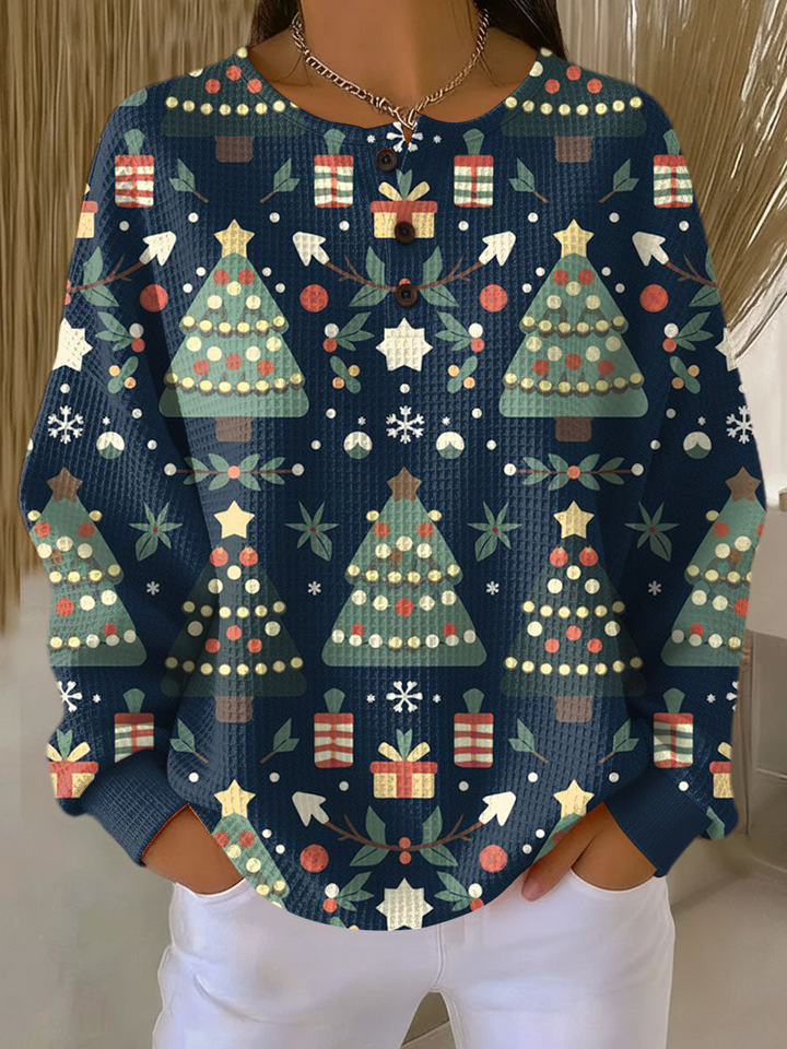 Pull Femme en Tricot Waffle