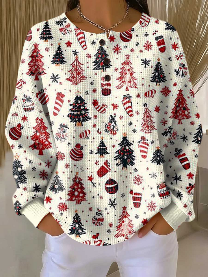 Pull Femme en Tricot Waffle