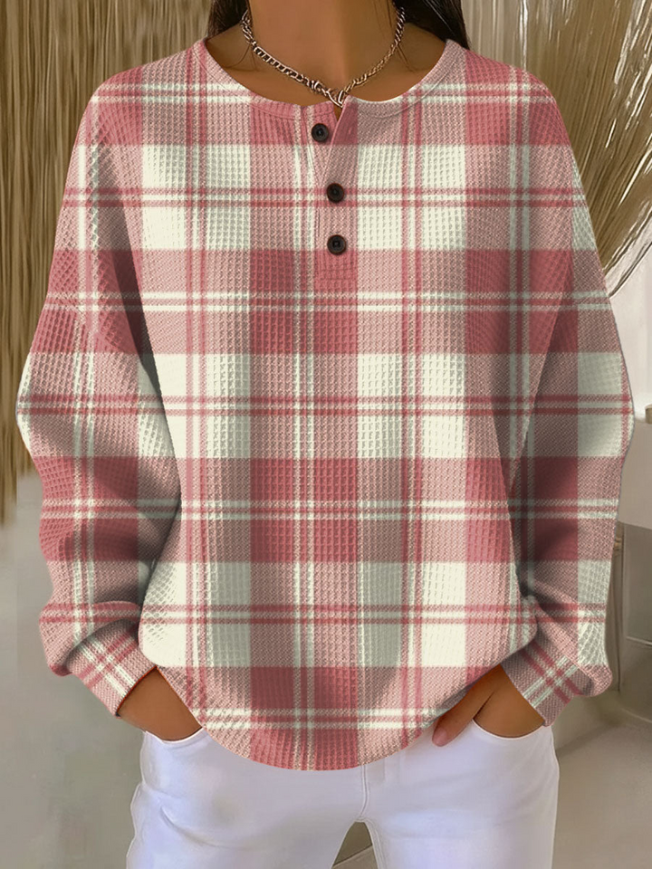 Pull Femme en Tricot Waffle