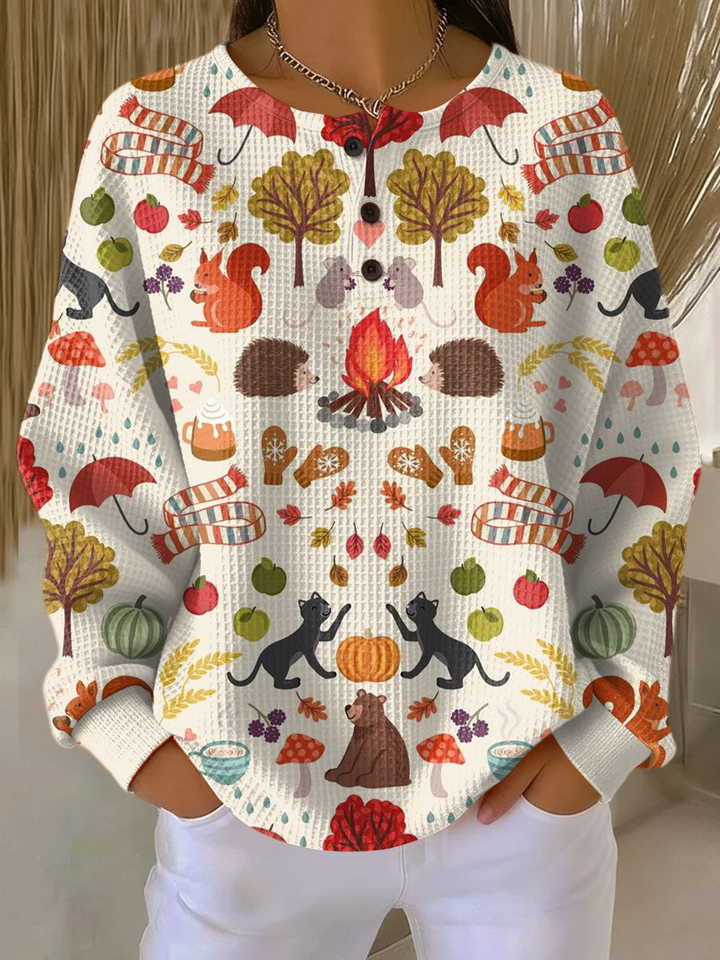 Pull Femme en Tricot Waffle