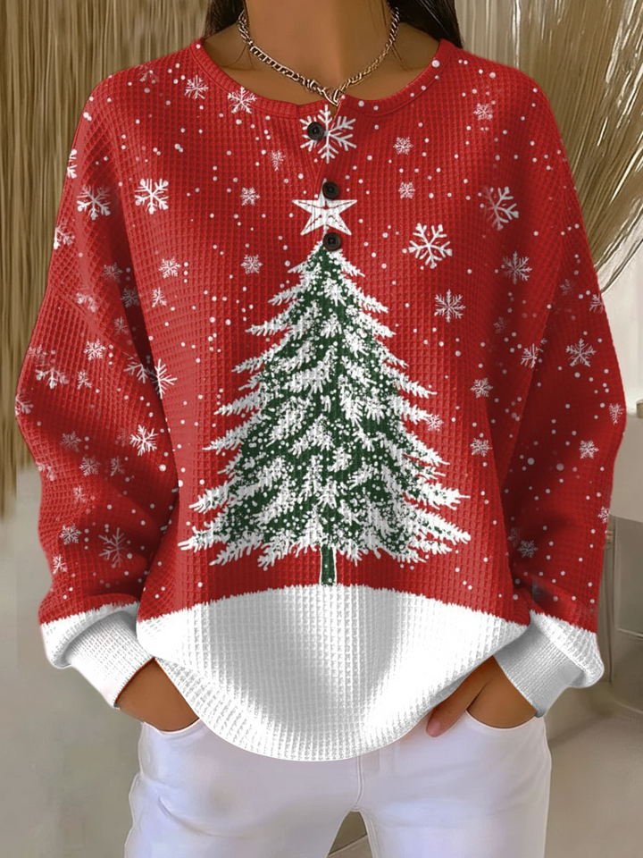 Pull Femme en Tricot Waffle