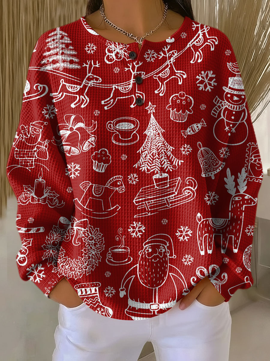 Pull Femme en Tricot Waffle