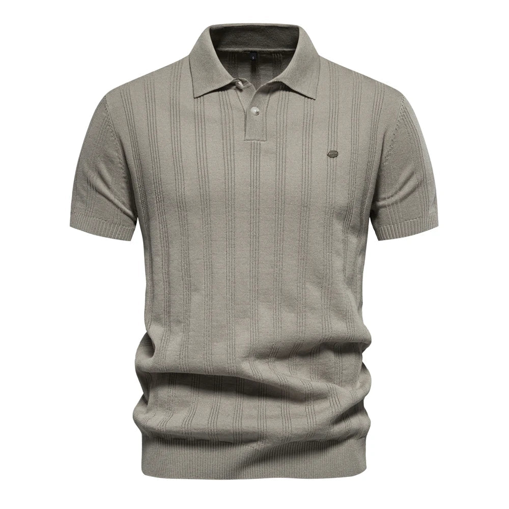 Célestin | Polo en maille rayé pour hommes