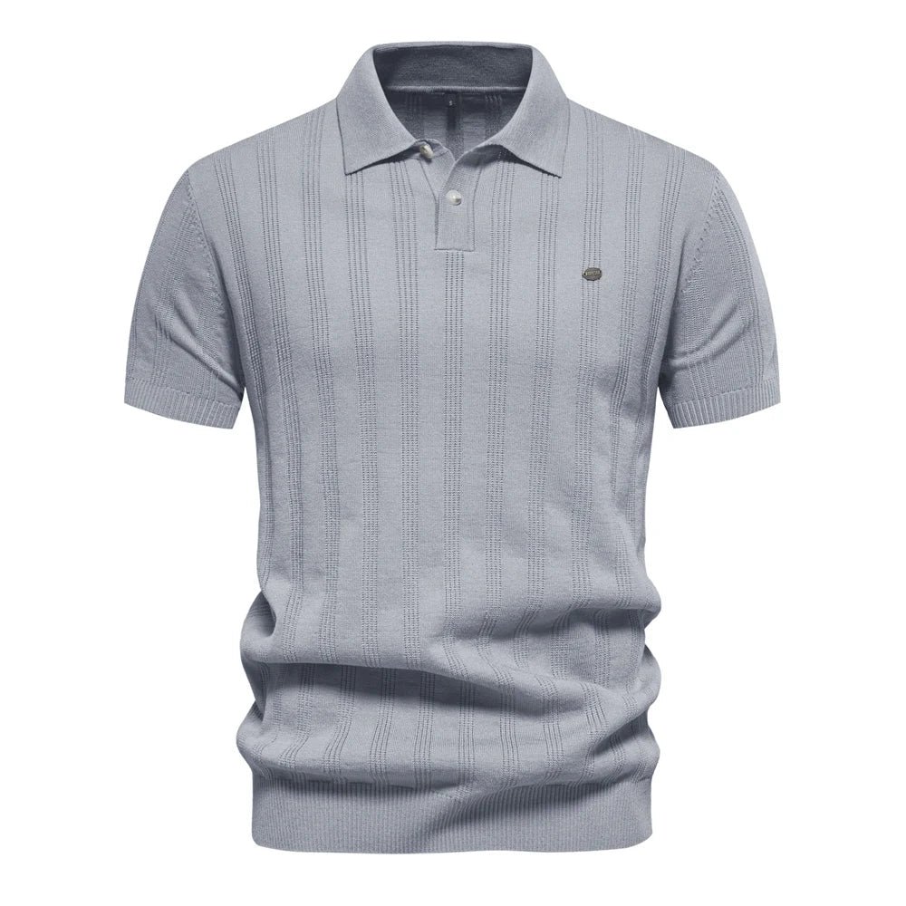 Célestin | Polo en maille rayé pour hommes