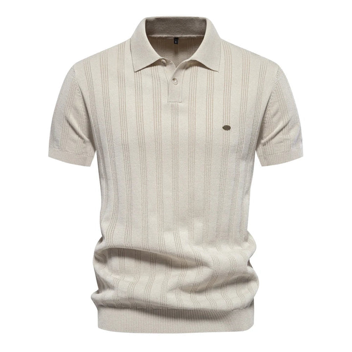 Célestin | Polo en maille rayé pour hommes