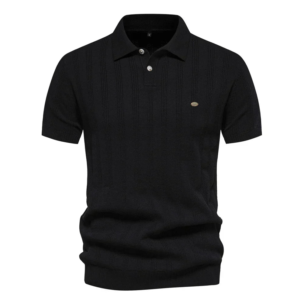 Célestin | Polo en maille rayé pour hommes