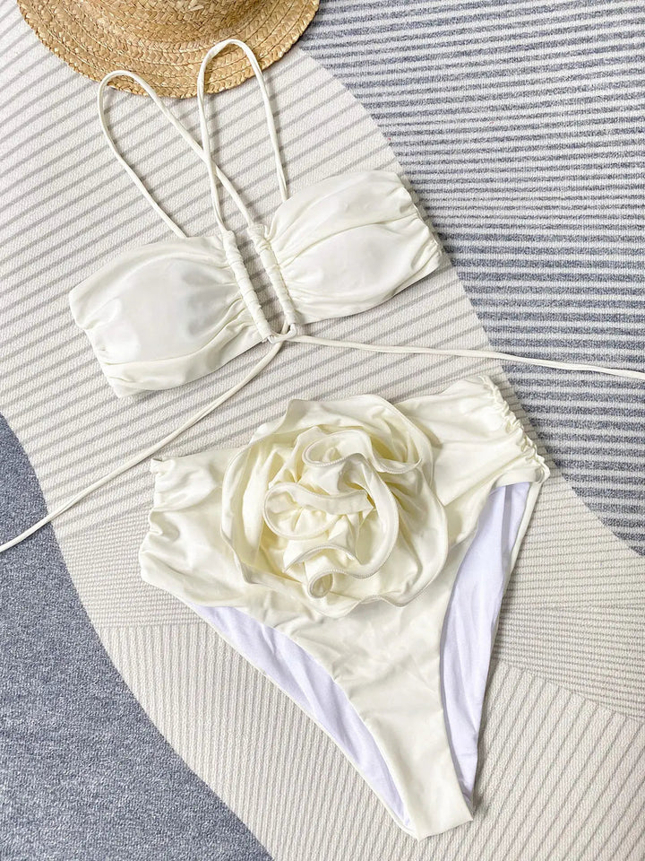 Émeraude | Maillot de Bain pour Femme | Bikini Deux Pièces, Floral & Élégant
