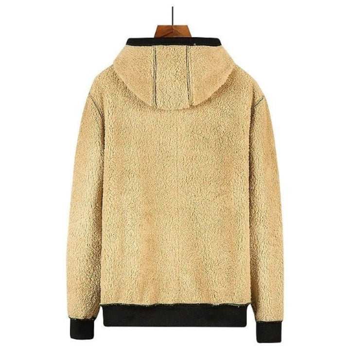 Gilet d’Hiver Homme en Maille Zippé avec Doublure en Laine