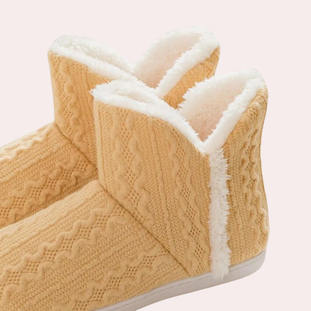 IAKOBINA - Bottines Tricotées Chaleureuses pour Femmes