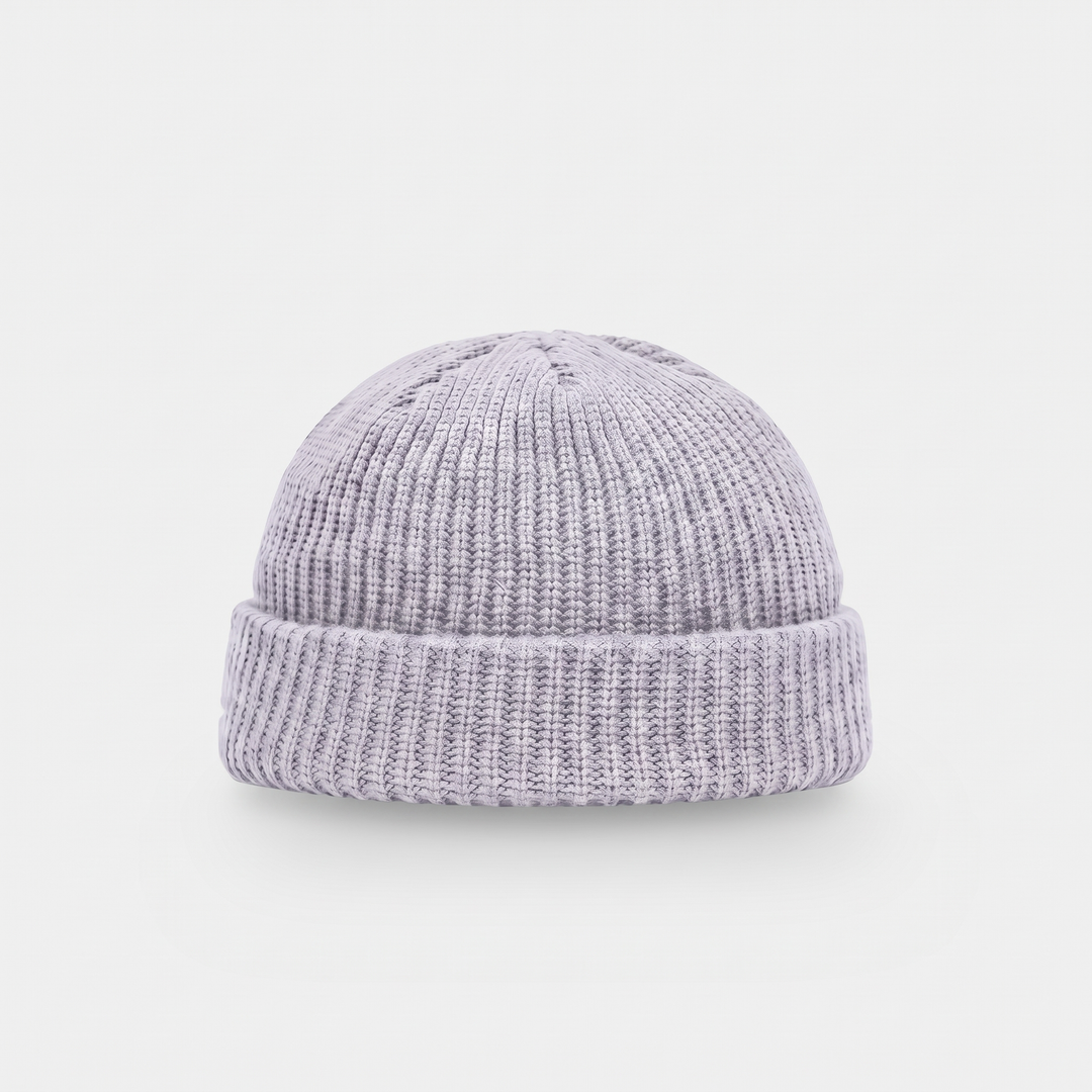 Bonnet Homme Pêcheur Court Côtelé Revers