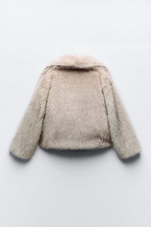 Manteau d’Hiver Femme à Texture Duveteuse