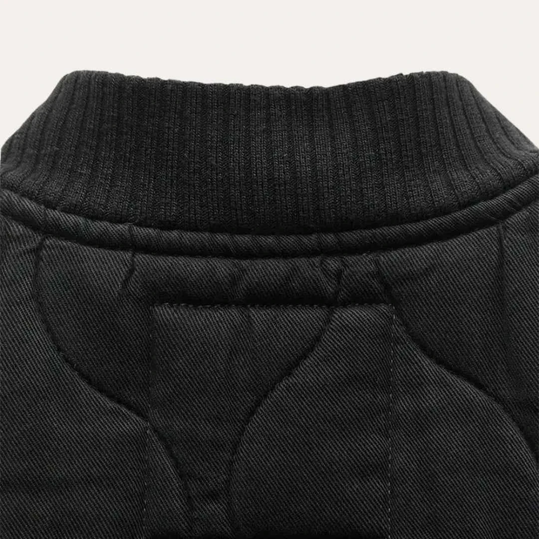 Veste Matelassée Femme Légère Col Montant Poches Plaquées