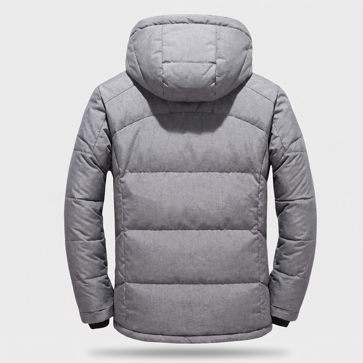 Doudoune Homme à Capuche Amovible Multi Poches Zippées