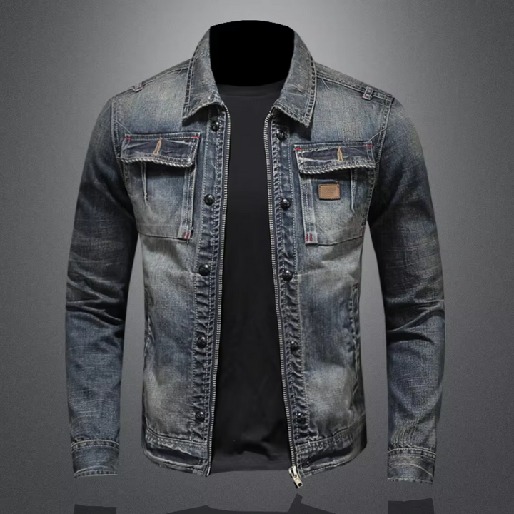 NATHAN - Veste en Denim Classique pour Hommes