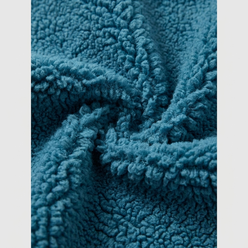 Manteau Femme Mi-Long En Jean Doublé Sherpa Avec Capuche