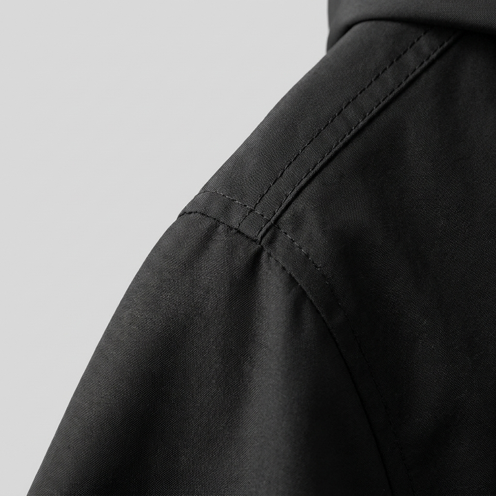 Veste Imperméable Femme Coupe-Vent à Capuche Boutonnée
