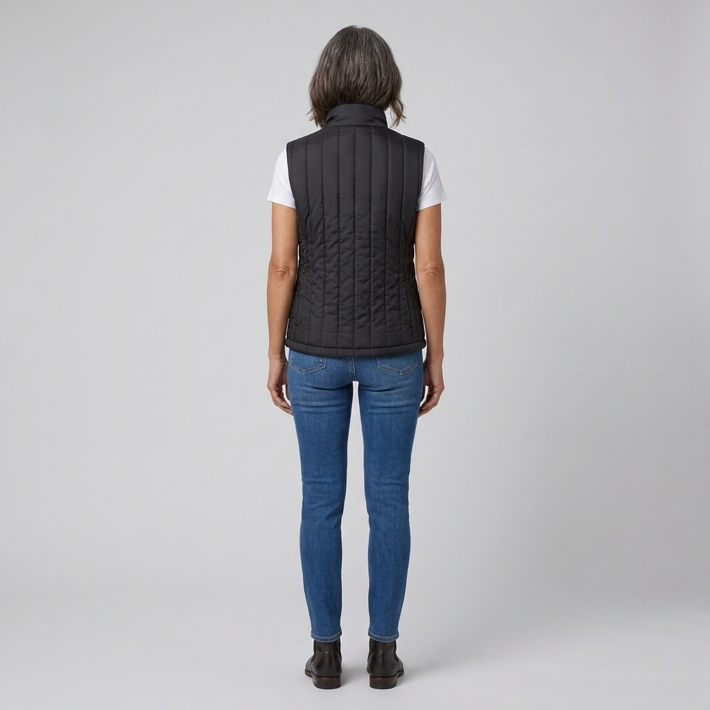 Gilet Chauffant Femme USB Col Montant Zippé