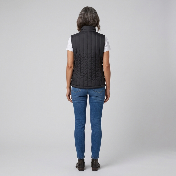 Gilet Chauffant Femme USB Col Montant Zippé