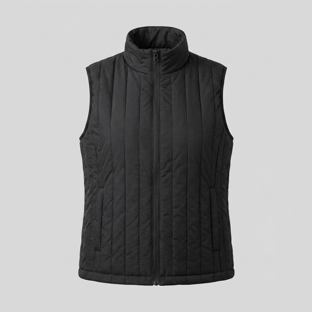 Gilet Chauffant Femme USB Col Montant Zippé