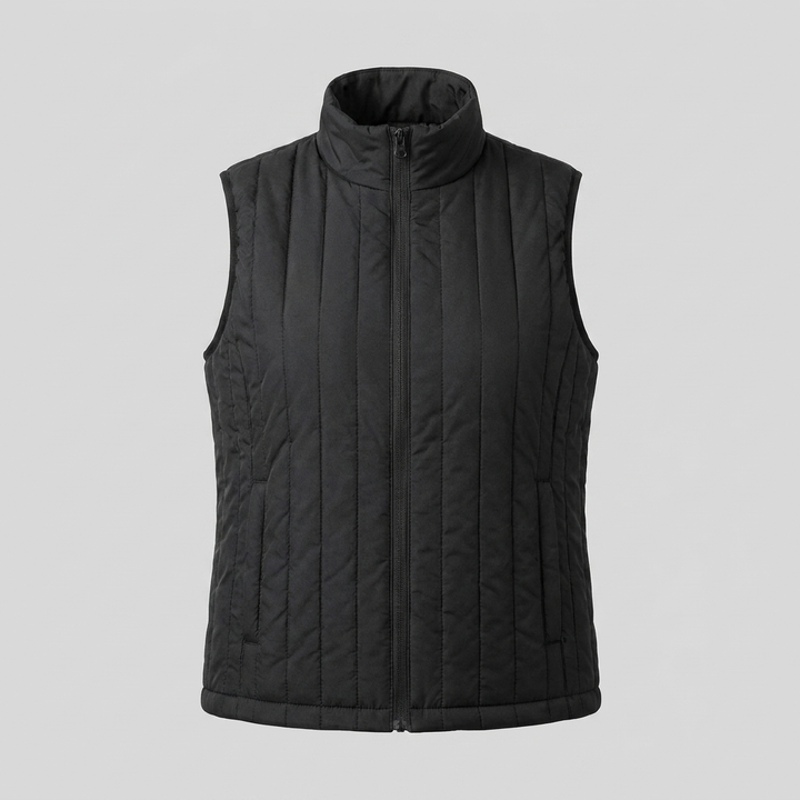 Gilet Chauffant Femme USB Col Montant Zippé