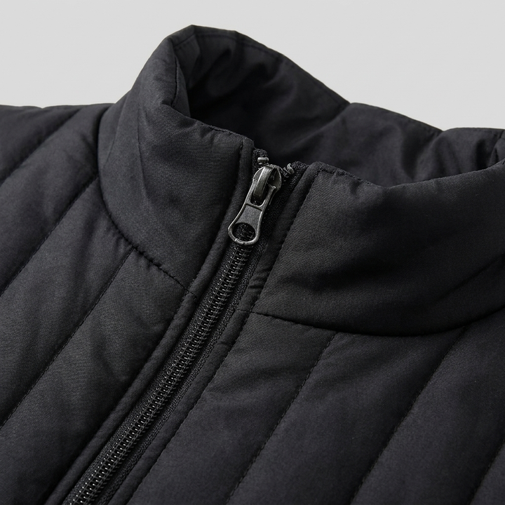 Gilet Chauffant Femme USB Col Montant Zippé