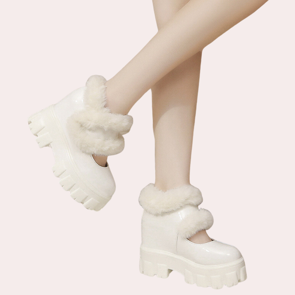 THALIA - Bottes d'Hiver à Talon Plateforme pour Femmes