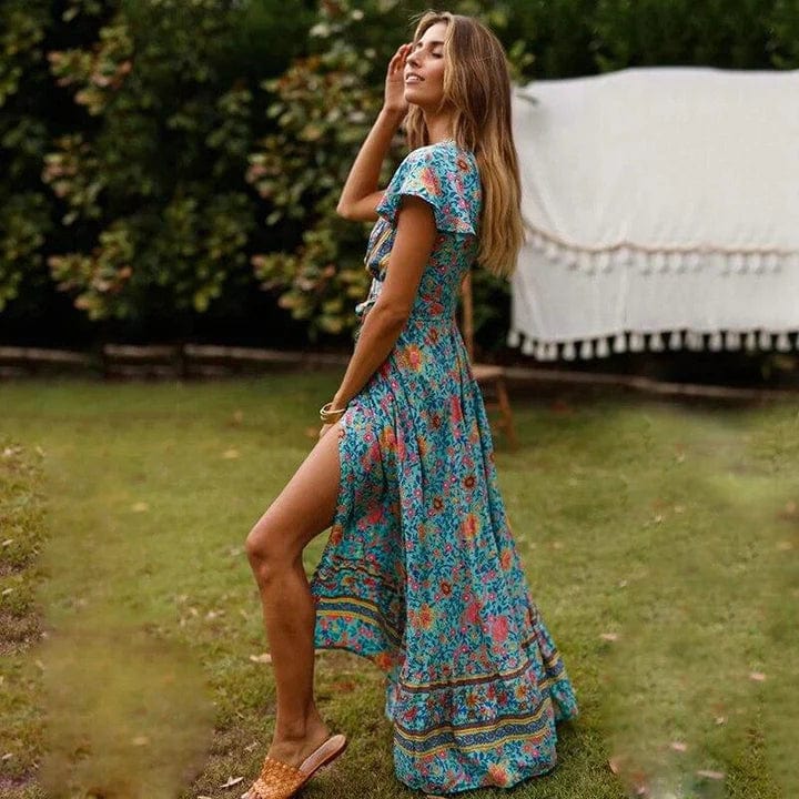 Laure | Robe portefeuille fleurie pour femmes