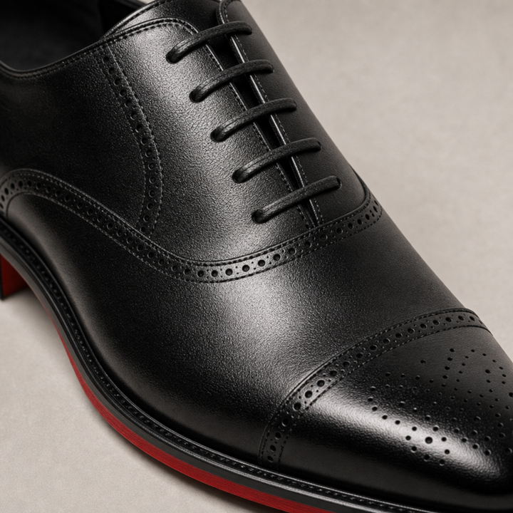 Chaussures de Ville Homme en Cuir Richelieu Semelle Rouge