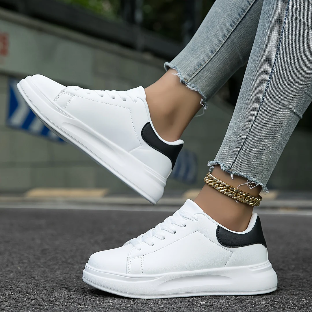 Baskets Casual à Lacets avec Semelle Amortissante