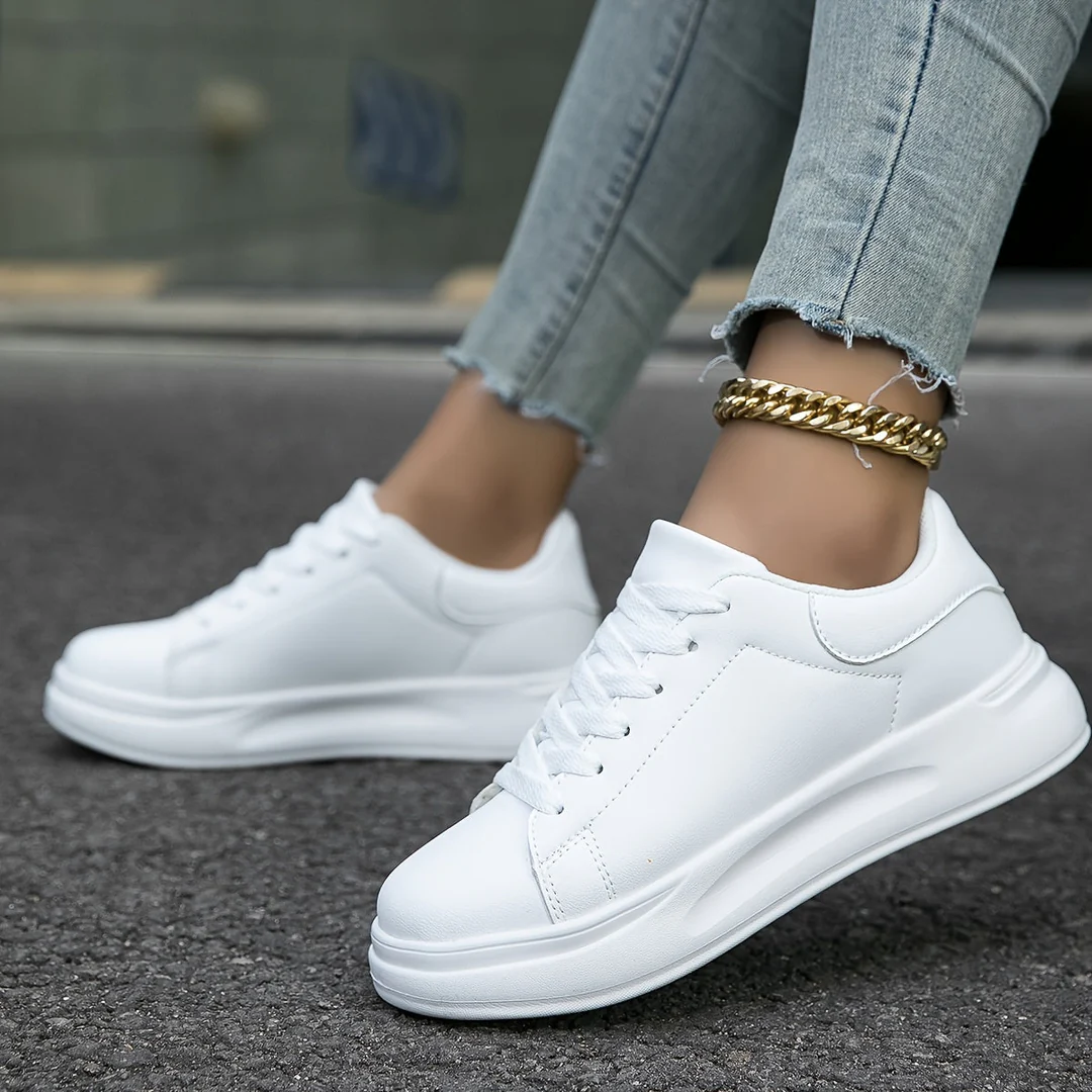 Baskets Casual à Lacets avec Semelle Amortissante