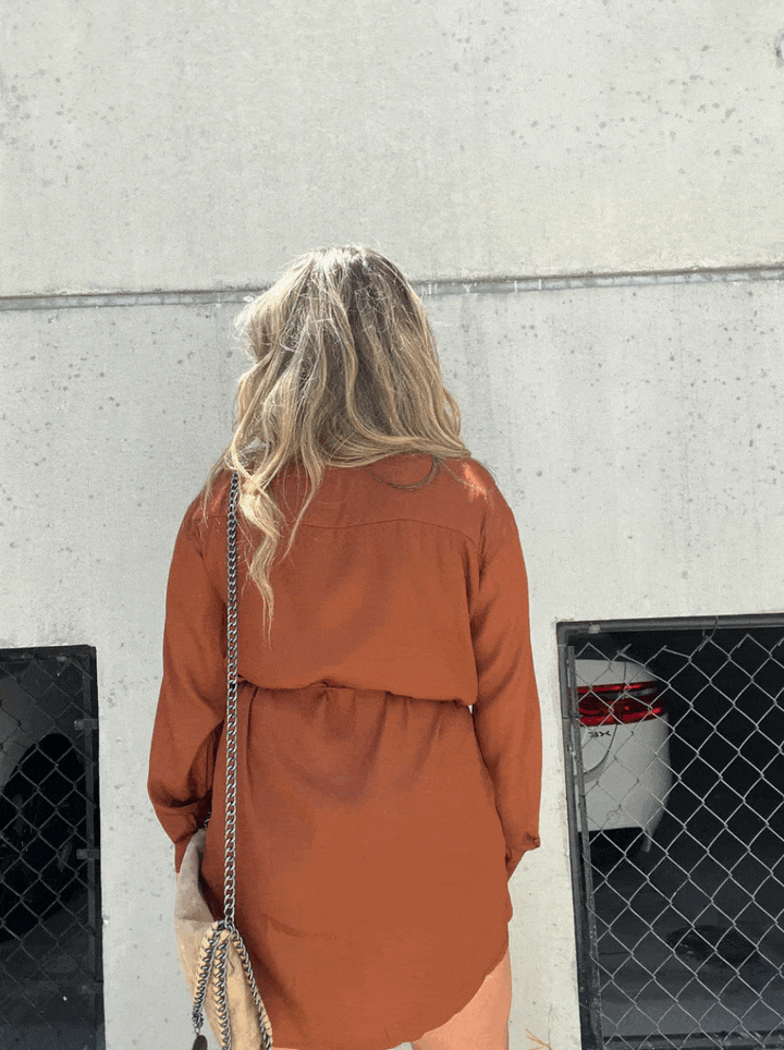 Émeline | Robe chemise à coupe décontractée pour femmes