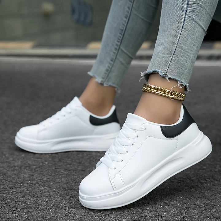 Baskets Casual à Lacets avec Semelle Amortissante