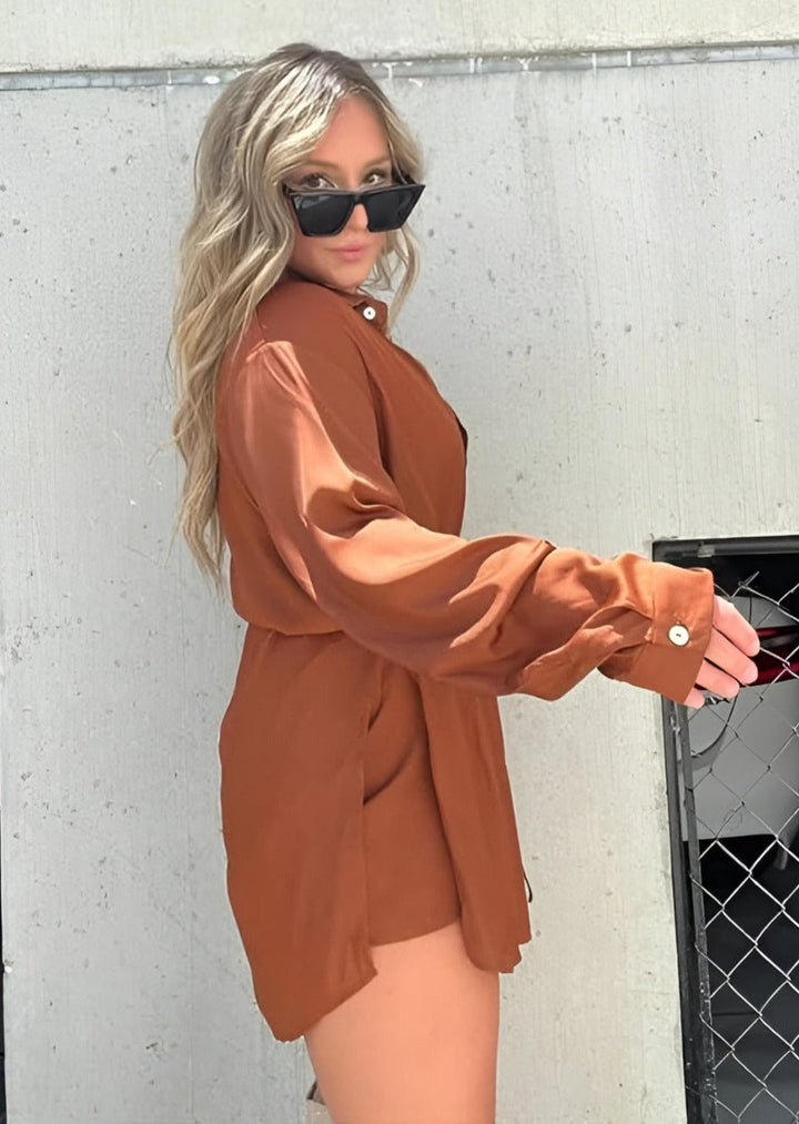 Émeline | Robe chemise à coupe décontractée pour femmes