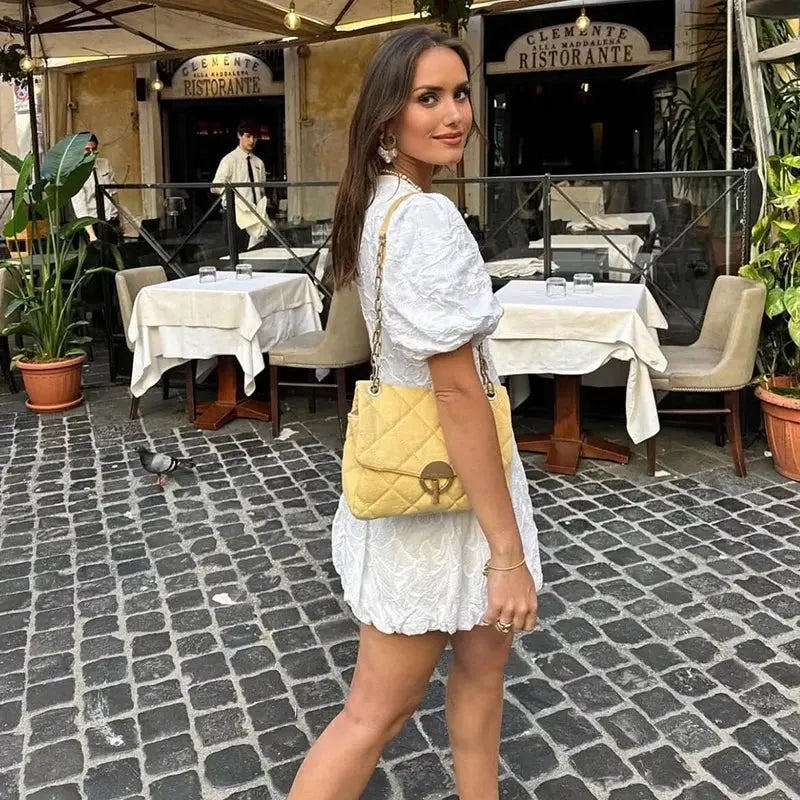 Émilie | Robe élégante à col en V pour femmes