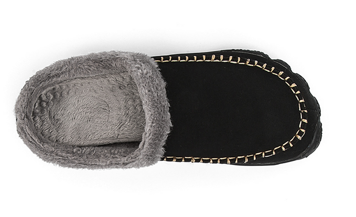 Chaussons Homme Chauds Doublés en Peluche