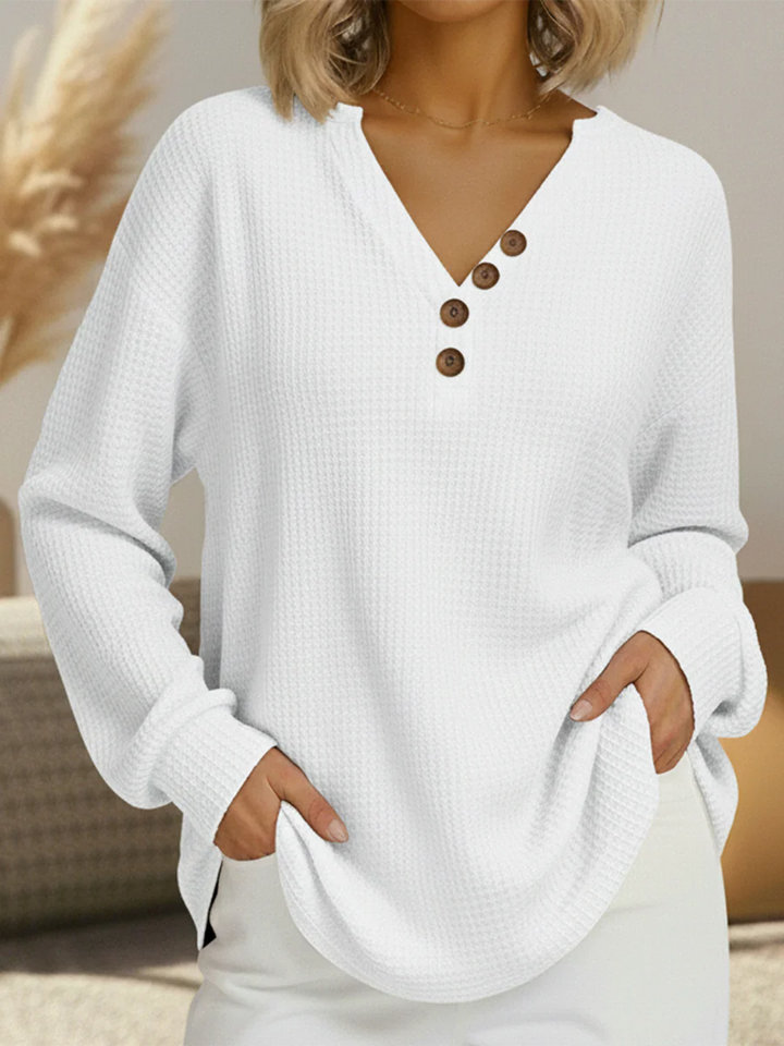 Pull Femme en Tricot Waffle