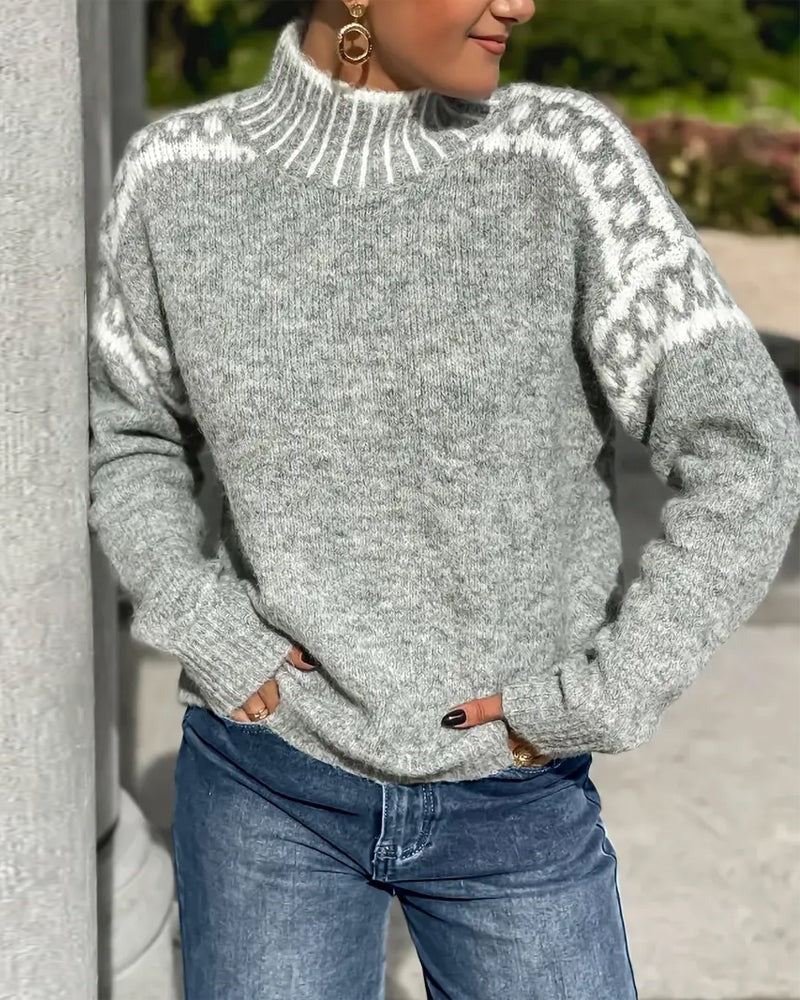 Pull Femme en Tricot Waffle