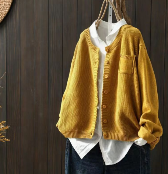 Cardigan Oversize à Poches Femme