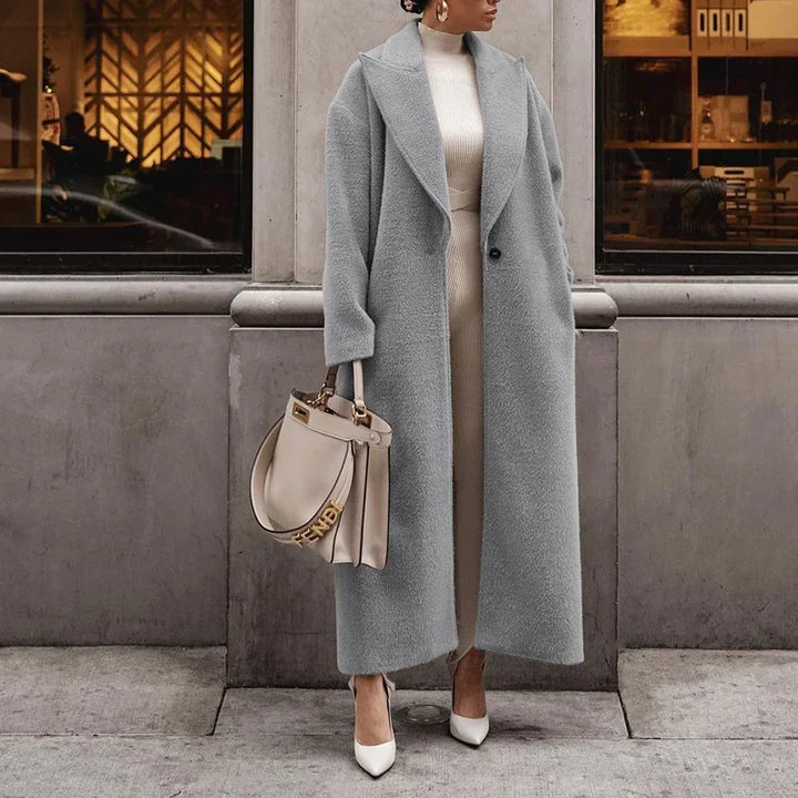 Veste Longue Femme d’Hiver en Polaire avec Polyester
