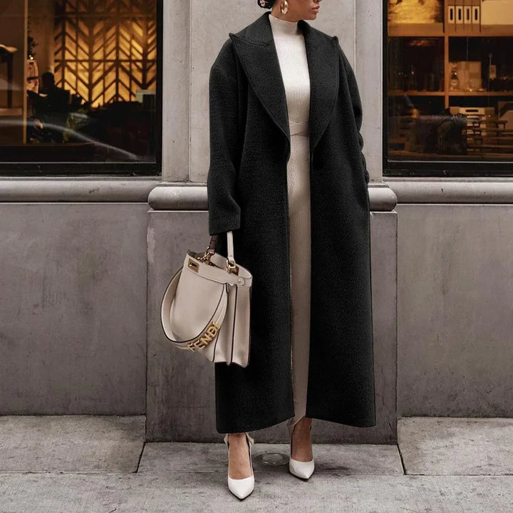 Veste Longue Femme d’Hiver en Polaire avec Polyester