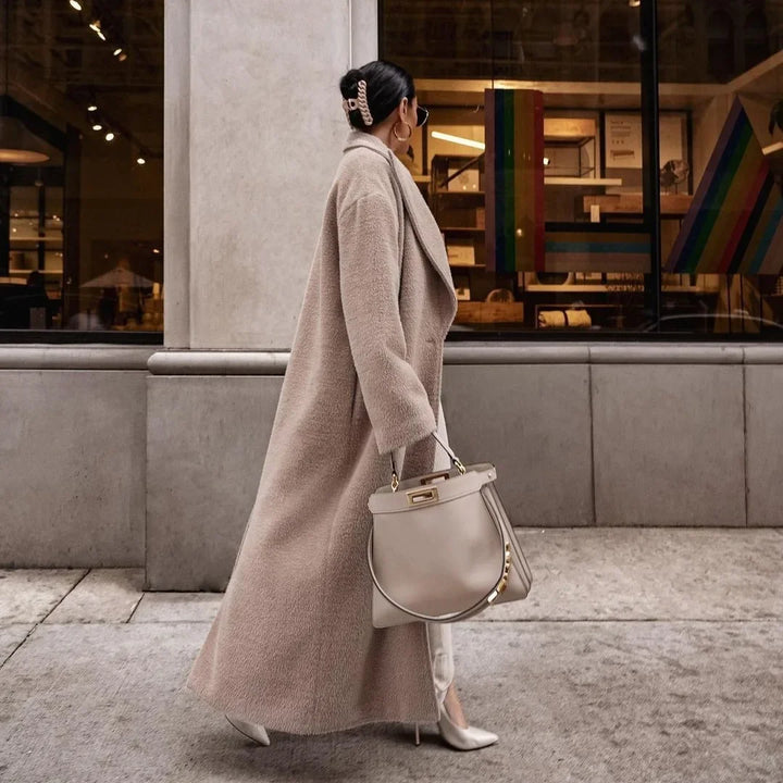 Veste Longue Femme d’Hiver en Polaire avec Polyester