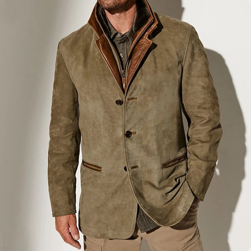 Veste Homme en Mélange de Laine