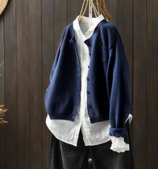 Cardigan Oversize à Poches Femme