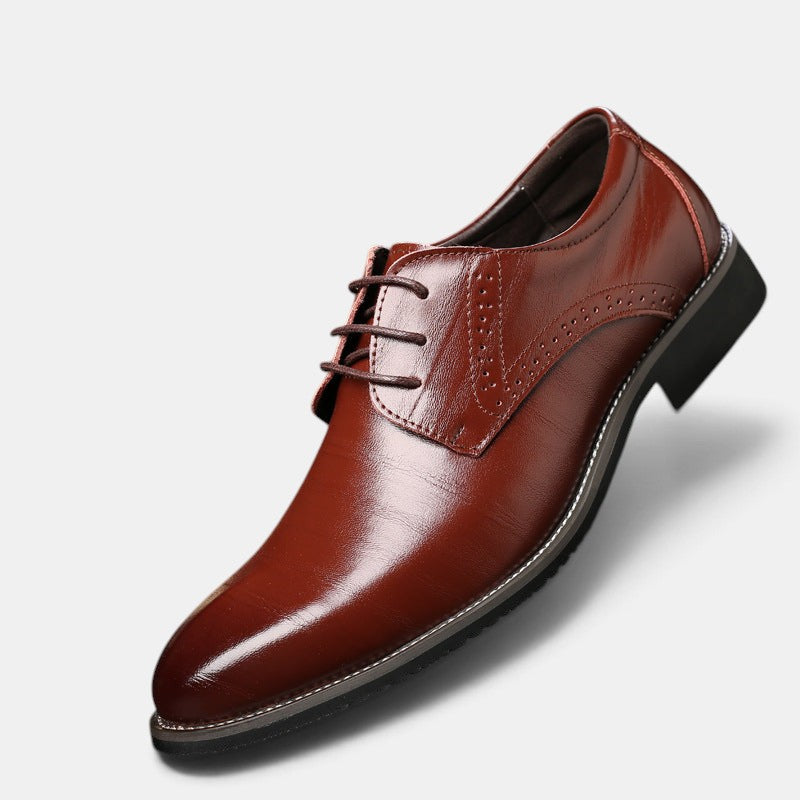 Chaussures Derby Homme à Lacets et Bout Rond