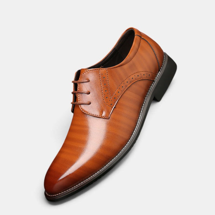 Chaussures Derby Homme à Lacets et Bout Rond