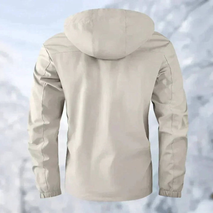 Veste d'Hiver Homme Imperméable Matelassée à Capuche Coupe-Vent