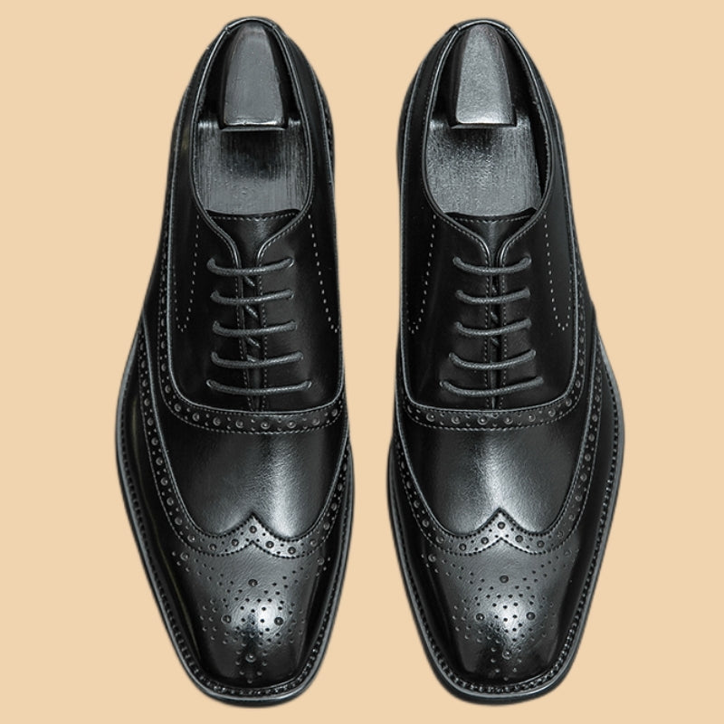 Chaussures de Ville Homme en Cuir Richelieu Semelle Rouge