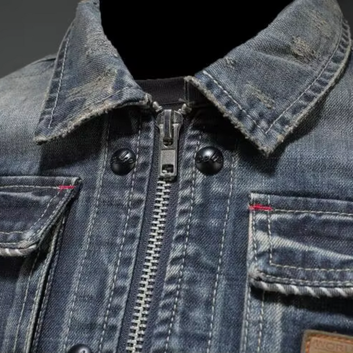 NATHAN - Veste en Denim Classique pour Hommes