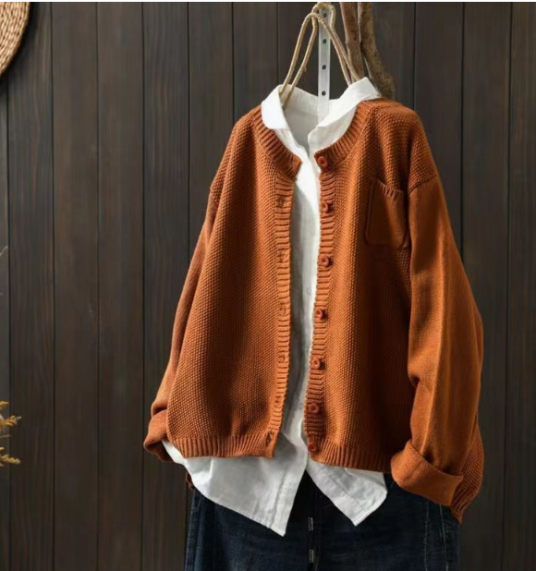 Cardigan Oversize à Poches Femme